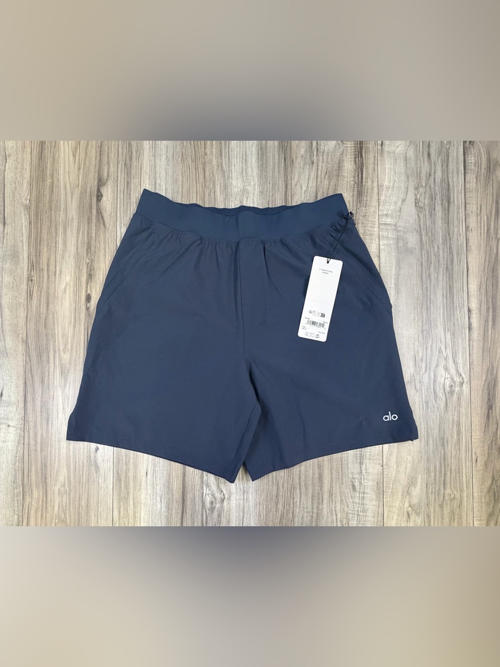 Alo Yoga 7" Repetition Short Navy Blue Athletic Gym Running Mens Size Small NEW